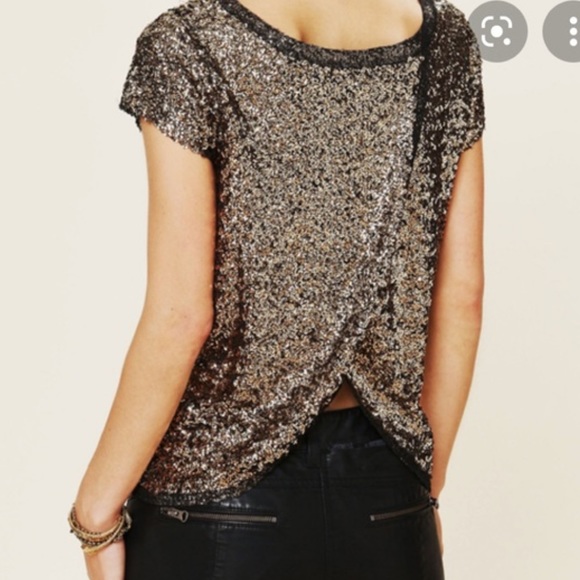 Free People Sequin Tee - Picture 5 of 6